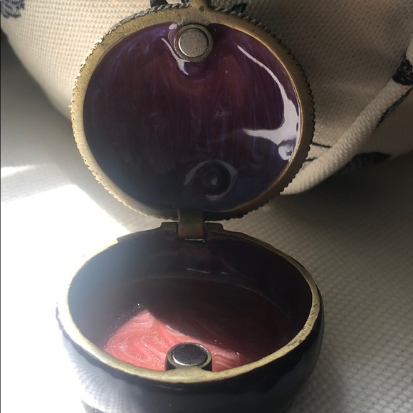 Flower Trinket / Pill box Ceramic - Picture 5 of 7